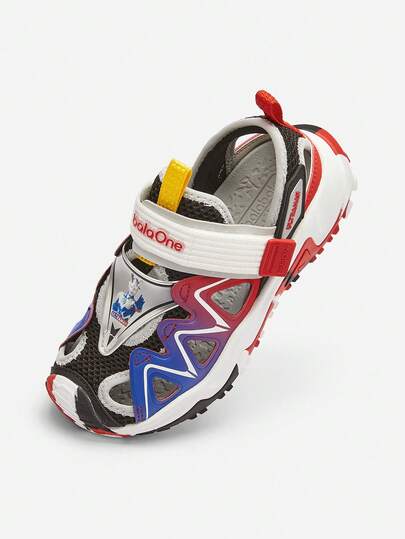 Balabala Boys Outdoor Sandals Kids Summer Sport Shoes Breathable Casual Walking Beach Travel Daily Wear