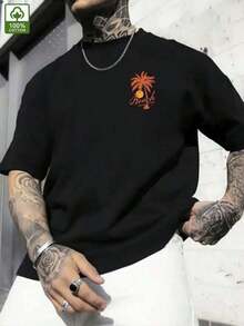 Men T-Shirts - 黑色 - 查看 9
