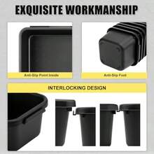 60PCS Tool Box Organizer Tray Divider More Large Sizes-5 Sizes De Drawer Organizers Garage Tool Organizer And Storage Black Plastic Tray Organizer Bins For Home Office Supplies And Tools - Black - View 6