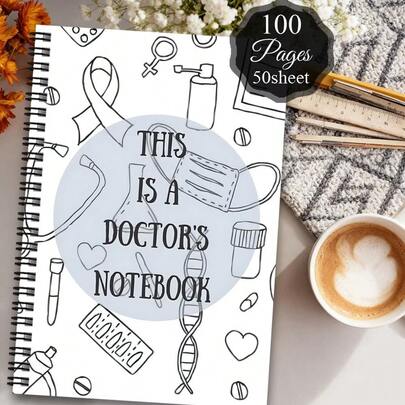 1. Sổ tay gáy xoắn được thiết kế dành cho giải phẫu y học thẩm mỹ và nghiên cứu khoa học. Sổ nhật ký du lịch này phù hợp cho công việc và cũng có thể dùng như một cuốn sổ kế hoạch cổ điển cho nghiên cứu y học. Đây có thể là một món quà ý nghĩa dành cho y tá và bác sĩ.