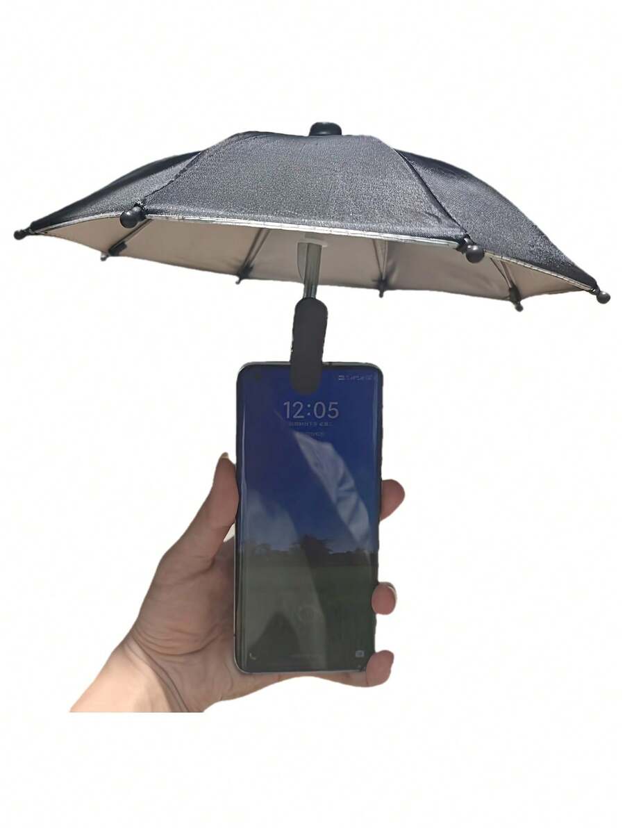 Outdoor Phone Sun Shade Umbrella With Small Clip, Suitable For Beach, Photography And Car Use. UV Protection And Anti-Glare Design - Multicolor - View 1