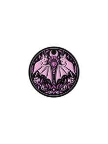 Huy hiệu tráng men hình mèo đen Gothic và hoa hồng, ghim cài áo hình mèo hoa hồng, ghim cài áo hình hoa và trăng lưỡi liềm huyền ảo, ghim cài ve áo màu đen và hồng, thích hợp cho áo khoác, túi xách và mũ, quà tặng ghim cài hình động vật dễ thương dành cho người yêu thích loài dơi. - Nhiều màu - Xem 10