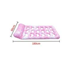 1pc Thick PVC Inflatable Pool Float Lounger, Foldable Portable Adult Water Hammock, Outdoor Beach Pool Party Holiday Floating Device, Summer Cooling Leaf Print Relaxing Floating Mat, 1pc Thick Leak-Proof Durable Breathable Net Fabric Comfortable Reclining, Essential For Pool Beach Holiday - Inflatable Floating Bed - View 7