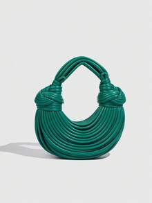 Golden Noodle Bag 2026 新款手工编织打结手提晚宴包 - 彩色 - 查看 12