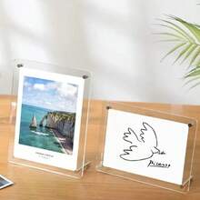 Khung ảnh acrylic, khung để bàn 6 inch, khung ảnh treo tường trong suốt kiểu dùng để đựng bưu thiếp/ảnh để bàn/poster khổ A4. - A - Xem 5