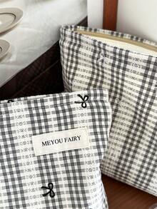 MEYOU FAIRY AGG 女用小清新尺寸化妝包，內袋，便攜式旅行盥洗包，手提包，多功能護膚品收納包，女性衛生棉收納包，送給媽媽或女友的禮物，學生鉛筆盒 - 彩色 - 查看 7