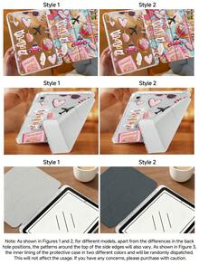 Kingsung Ốp lưng máy tính bảng Travel Elements hình chữ Y, gấp gọn, hai mặt, làm bằng acrylic trong suốt, tương thích với máy tính bảng Mini6/7/9.7/10.2/10.5/10.9/12.9/Pro 11, thế hệ thứ 10. Ốp bảo vệ hỗ trợ điều chỉnh đa góc, sáu cách đặt giá đỡ, khe cắm bút tích hợp, mặt lưng trong suốt, chống rơi vỡ, tự động bật/tắt màn hình. Tương thích với Kindle Paperwhite thế hệ thứ 12 năm 2024, Kindle thế hệ thứ 11 năm 2022, Clara Colour. - Nhiều màu - Xem 5