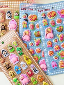 Cute 3D Foam Stickers, PP Material 3D Stickers, Reusable DIY Decorative Stickers, Interactive Stickers Suitable For Children, Can Be Used For Pencil Cases, Envelopes, Gift Boxes, Photo Frames And Other Decorations - Multicolor - View 5