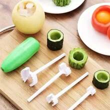 1个多功能厨房蔬菜去核器 - 綠色 - 查看 3