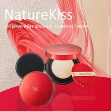 NatureKiss 15克轻盈持久气垫粉底，轻盈丝滑，遮瑕力强，持久不脱妆 - 紅色 - 查看 2