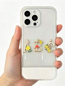 Husă de telefon personalizată, husă de telefon cu text personalizat și suport, design floral cu litere, potrivită ca și cadou pentru cupluri, copii, familie, părinți, prieteni, profesioniști - Multicolor - Vizualizare 14
