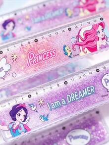 Disney Thước kẻ giấy nhám cao cấp cho học sinh, thước thẳng 12 inch không thể gãy kèm bảng chuyển đổi, phù hợp cho học sinh và giáo viên - Nhiều màu - Xem 2