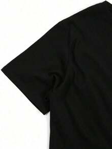 Camiseta de Mujer con Estampado de Acuarela Arcoíris "Para Ser Llamada Mamá y Abuela", Corte Holgado Casual, Regalo para el Día de la Madre - Negro - Ver 7