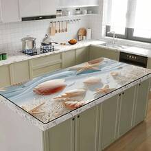 1pc Ocean Seashell Print Kitchen Cabinet Countertop Bowl Dish Drying Mat, Super Absorbent Hides Stains, Rubber Backed Multi-Purpose Dining & Kitchen Home Mat, Suitable For Coffee Maker Dish Rack Drying, Washing Machine, Espresso Machine - HL XYJ 311 - View 14