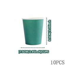 24 Pcs Dark Green Disposable Dinner Plates & Napkins, Party Supplies Suitable For Birthday, Wedding, Party, Family Picnic - Multicolor - View 17