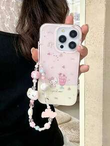 SANRIO KT 猫咪链条星星甜点猫手机壳 - 防刮皮革质感，小众可爱卡通设计，防震，兼容苹果 17/17Air/17Pro/17Promax、16/16Plus/16Pro/16Promax、15/15Plus/15Pro/15Promax、14/14Plus/14Pro/14Promax、13/13Pro/13Promax、12/12Pro/12Promax、11/11Pro Max，防尘，高性价比，热门款 - 彩色 - 查看 2