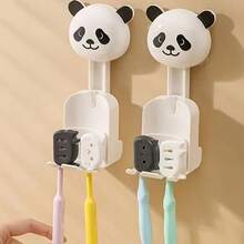 2/4pcs Portable Toothbrush Holder, Cute Cat Design, Toothbrush Protective Case For Travel And Business Trips, Portable Toothbrush Head Cover, Adorable Cartoon Design, Suitable For Home, Travel, Business Trips, Travel Essential Bedroom Holiday Accessories Stuff Cheap - Multicolor - View 2