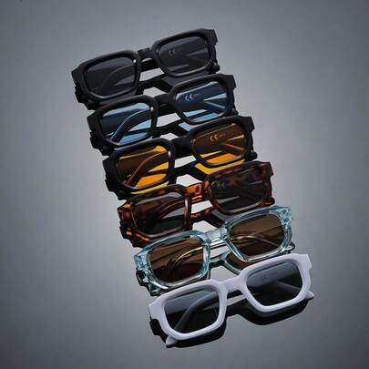 Men's Fashion Glasses, Make Face Look Smaller! Korean Minimalist Style Glasses, Effortless Makeup Look