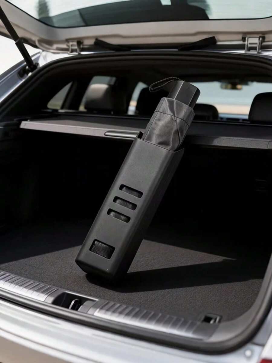 Soporte universal para paraguas de coche, organizador de paraguas instalado en el maletero, contenedor impermeable de uso múltiple adecuado para coche y hogar - A - Ver 1