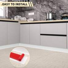 1 pieza 2m/78.74in Moldura de zócalo, fácil de cortar y pegar, adecuada para decoración del hogar en bordes de pared, transiciones de piso, baño, cocina, dormitorio, sala de estar - A - Ver 5