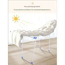 Foldable Clothes Drying Rack, 4 Styles Available, Indoor & Outdoor Laundry Airer With Extra Large Capacity, Stable Heavy-Duty Metal Frame, Space-Saving Collapsible Design, Ideal For Hanging Clothes, Towels, Blankets, Perfect For Home, Balcony, Patio & Apartment Use - Clothes Rack - View 5