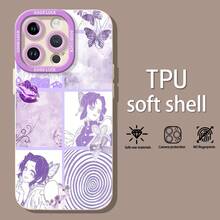 Fondo de pantalla estético de Shinobu morado de Demon Slayerfunda de teléfono Fundas compatibles con ,Apple,VIVO,OPPO,,, y Honor.Fabricadas en silicona TPU,ofrecen protección contra golpes y caídas. - Blanco - Ver 1
