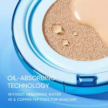 SKINTIFIC Velvet Matte Cushion Foundation Blue, Full Coverage, 12H Oil Control, Ideal For Oily & Combination Skin, Waterproof, Long-Lasting, Lightweight, Hydrating, Transfer-Proof | 07N Soft Caramel - 07N Soft Caramel - View 7