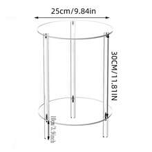 Transparent Acrylic Beverage Table, Storage Rack Display Shelf Suitable For Small Spaces, Mini Martini Drink Side Table, Applicable For Living Room & Bedroom - Transparent - View 20