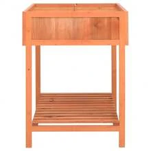 vidaXL Pflanzgefäß für Kräuter 80x60x80 cm Massivholz Tanne - A - Übersicht 4