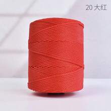 1 pieza 240g Hilo brillante y resistente a la oxidación tejido a mano con 3 hebras, ligero. Funda de ganchillo hecha a mano para zapatillas, mangas de taza, cojín de asiento de coche. Suministros de manualidades DIY para bolsos, sombreros, cojines. Disponible en múltiples colores - 24 - Ver 31