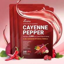 Cayenne Pepper Softgels 240 Count, Grape Seed Hawthorn Beetroot & Vitamin Blend - 3pack - View 1