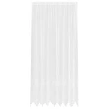 vidaXL Spitzenvorhang mit Vorhängen Floral Weiß 300 x 200 cm Polyester - Einheitsgröße - Übersicht 2