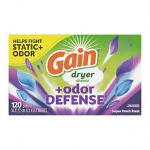 Dryer Sheets With Odor Defense Neutralize Tough Odors While Softening Fabrics And Reducing Static Cling. They Infuse Laundry With A Long-Lasting Super Fresh Blast Scent, Leaving Clothes, Linens And Towels Fresh, Smooth And Pleasantly Fragrant - 120個裝 - 查看 7