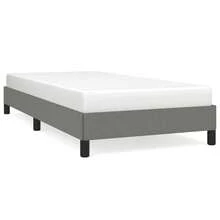 vidaXL Bettgestell ohne Matratze Dunkelgrau 80x200 cm Stoff - Grau - Übersicht 2