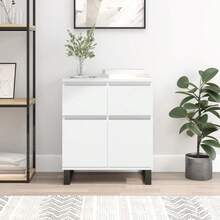 vidaXL Sideboard Weiß 60x35x70 cm Holzwerkstoff - Weiss - Übersicht 1