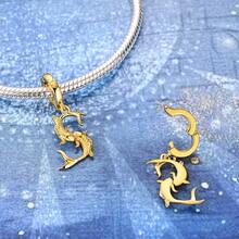1Pc Golden Charm 12 Zodiac Signs Openable Pendant Charm Fit Bracelet Necklace Handmade Diy Accessories Original Design Birthday Anniversary Gift For Women Girl Constellation Jewellery - Gold - View 3
