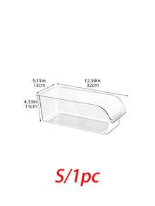 1个/套可堆叠PET塑料储物盒 - 多用途容器，适用于面包、糕点、蛋糕、水果、蔬菜、零食和鸡蛋 | 适用于厨房、餐厅、面包房和家庭 - 透明 - 查看 10