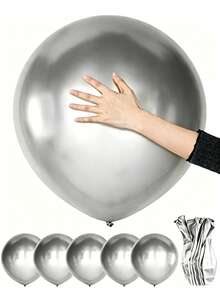 18-Inch Large Metallic Gold Balloon, 5pcs Shiny Gold Latex Balloons, Suitable For Birthday, Wedding Party Decoration - Multicolor - View 16