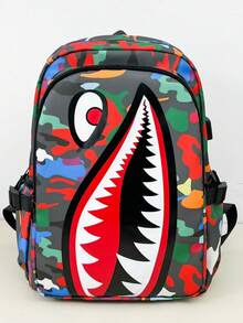 Nueva mochila minimalista luminosa y de moda, adecuada para ir al trabajo, viajar, vacaciones, escuela, de gran capacidad y multifuncional (sin accesorios incluidos) - Multicolor - Ver 14