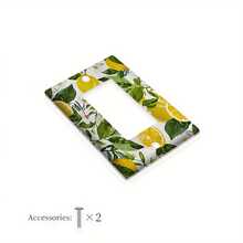 1pc 1-Gang/2-Gang Lemon Yellow Switch Panel Wall Decor Switch Cover Bathroom Bedroom Artistic Decorative Electrical Switch Plate - Multicolor - View 8