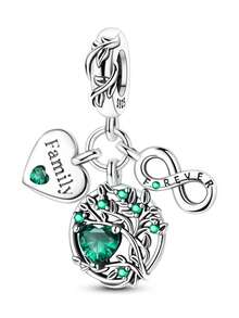 Silver Plated Charm Life Tree Wireless Home Charm Pendant Ball Suitable For Bracelets DIY Women's Jewelry - Gold - View 13