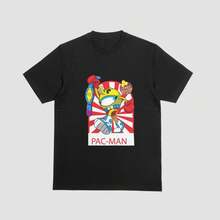Retro Arcade T-shirt - Elegant Damkollektion för Högtider - Perfekt för Sommarfestivaler, Romantiska Dejter och Vardagskläder under Vår och Sommar - Svart - Visa 7