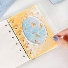 30 piezas/paquete Papel de scrapbooking de unicolor con efecto tie-dye refrescante, material de papel no adhesivo para decoración DIY, regalo festivo, material de collage hecho a mano, planificación de scrapbook personalizada, papelería escolar creativa - Estilo 2 - Ver 10