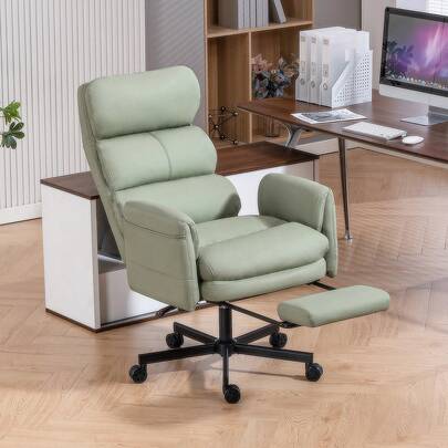 Adjustable Office Chair With High Backrest And Footrest, Load Capacity Up To 227 Kg, Ergonomic Executive Chair With Adjustable Armrests And Headrest, Suitable For Home Office, Gaming And Relaxation
