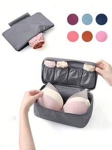 Portable Bra Underwear Bag Colorful Durable Travel & Home Clothes Organizer Suitcase Space Saver Container Bags School Supplies Back To School - Multicolor - View 4