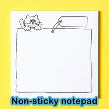Cute Cat Square Sticky Notes - Lively Cat Design - Suitable For Office, School And Home Storage; Cat Themed Stationery - one-size - View 11