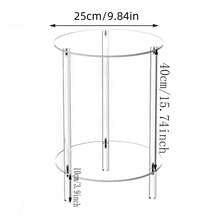 Transparent Acrylic Beverage Table, Storage Rack Display Shelf Suitable For Small Spaces, Mini Martini Drink Side Table, Applicable For Living Room & Bedroom - Transparent - View 14