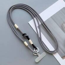 1pc Colorblock Woven Phone Lanyard, Multi-Use Phone Strap - Multicolor - View 6