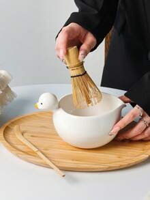 1件/3件套可爱3D鸭子造型抹茶粉筛碗，适合抹茶爱好者，是抹茶初学者的理想礼物，也是节日纪念品和生日礼物的绝佳选择。也可作为水果碗或烘焙打蛋器碗使用。 - 彩色 - 查看 5