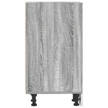 vidaXL Unterschrank Riga Grau Sonoma 20x44,5x81,5 cm Holzwerkstoff - Grau - Übersicht 5
